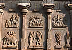 Carvings on the Walls of Hazara Rama Temple