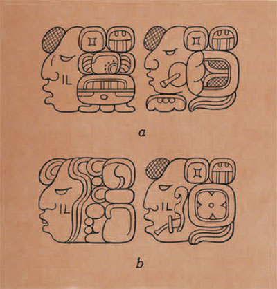 drawing of glyphs