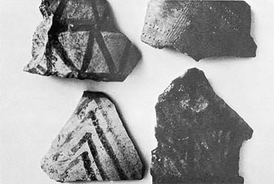 Bronze Age sherds from the hearth area