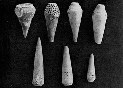 Photo of terracotta cones