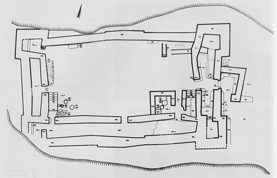 Plan of the main building