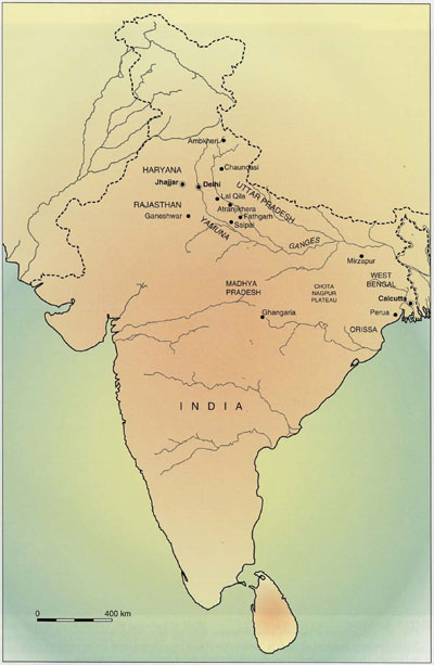 Map of India showing major cities.