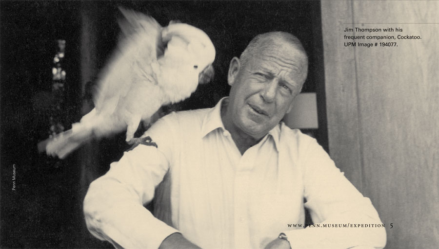 Jim Johnson with his frequent companion, Cockatoo. Museum Image Number: 194077