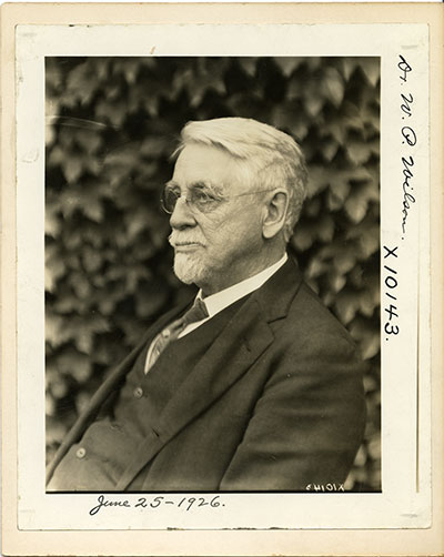 Portrait of Dr. William Wilson, 1926. Courtesy of PhillyHistory.org, a project of the Philadelphia Department of Records. 