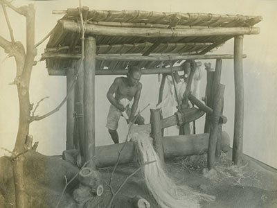 Philippine hemp exhibit, Philadelphia Commercial Museum ca. 1910. Courtesy of Independence Seaport Museum.