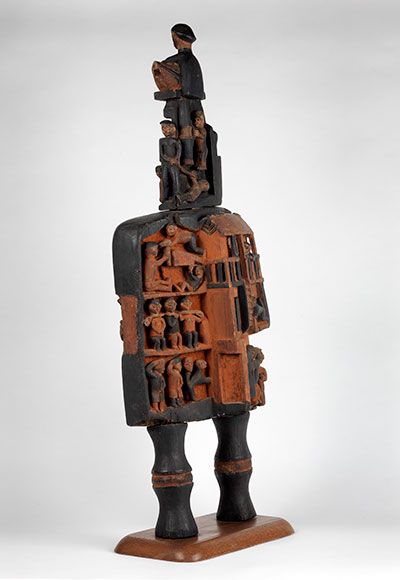 This storyboard sculpture from Dahomey, also shown above.