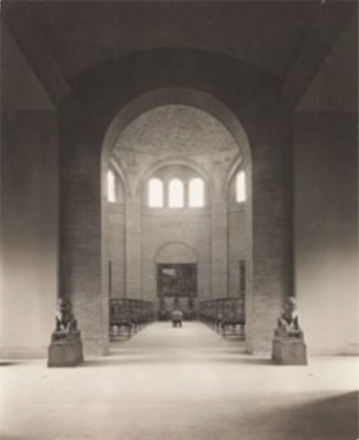 View into Harrison Hall. UPM image # 174868. Photographs by Charles Sheeler, 1916.