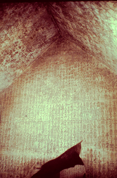Inside the monument, the Pyramid Texts survive in a nearly pristine state.