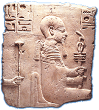 Limestone votive stela of Ptah