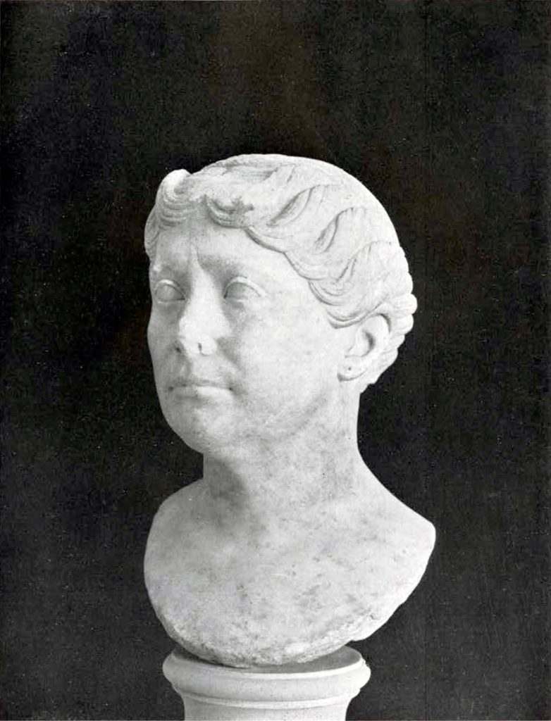 Marble bust of a woman