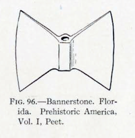 Bannerstone with large flat wings