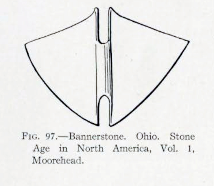 Bannerstone with large triangular wings
