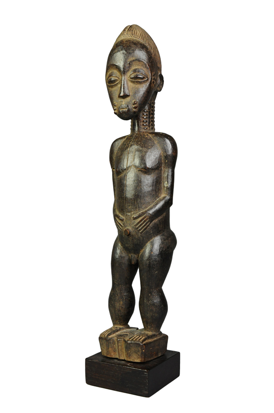 Baule standing figure from the Ivory Coast