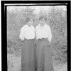 Gac-tu-tix-x and Gu-tin-n. Standing together outdoors. Summer, 1917. Haines. Alaska.