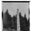 Old Kasaan, June 22, 1924. Haida Pole with unusual carving style.