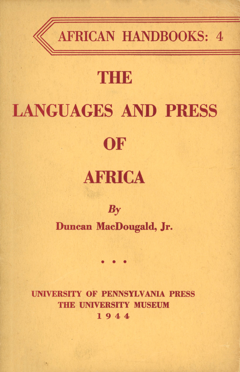 The Languages and Press of Africa