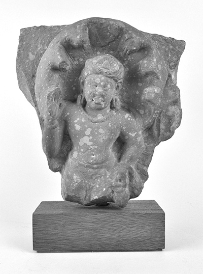 A Naga in human form with hand in abhaya mudra
