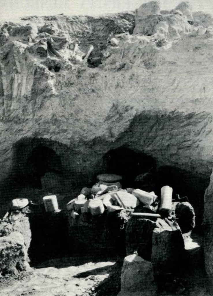 A cave filled with objects