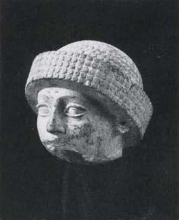 Head of gudea, turban, lower half of face missing