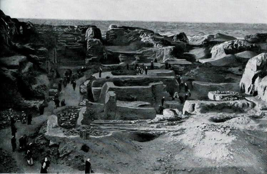 Mid excavation of the temple of Enlil.