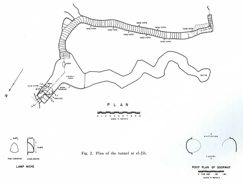 Line drawing of a tunnel plan.