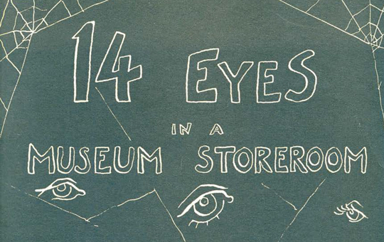 14 Eyes in a Museum Storeroom catalogue cover.