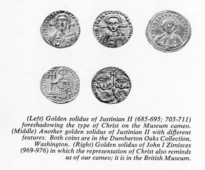 Golden solidus of Justinian II