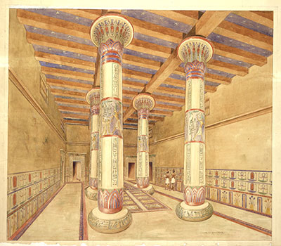 Drawing of throne room