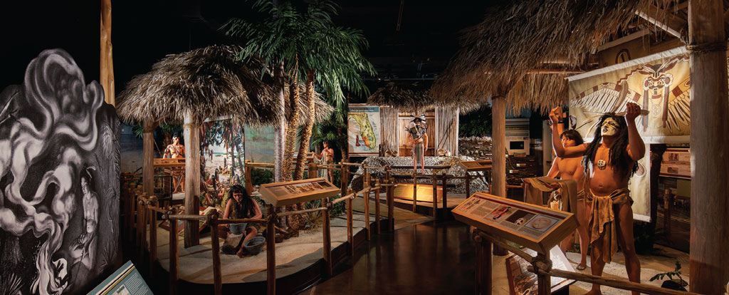 The Calusa exhibit at the Key Marco Island Historical Museum.