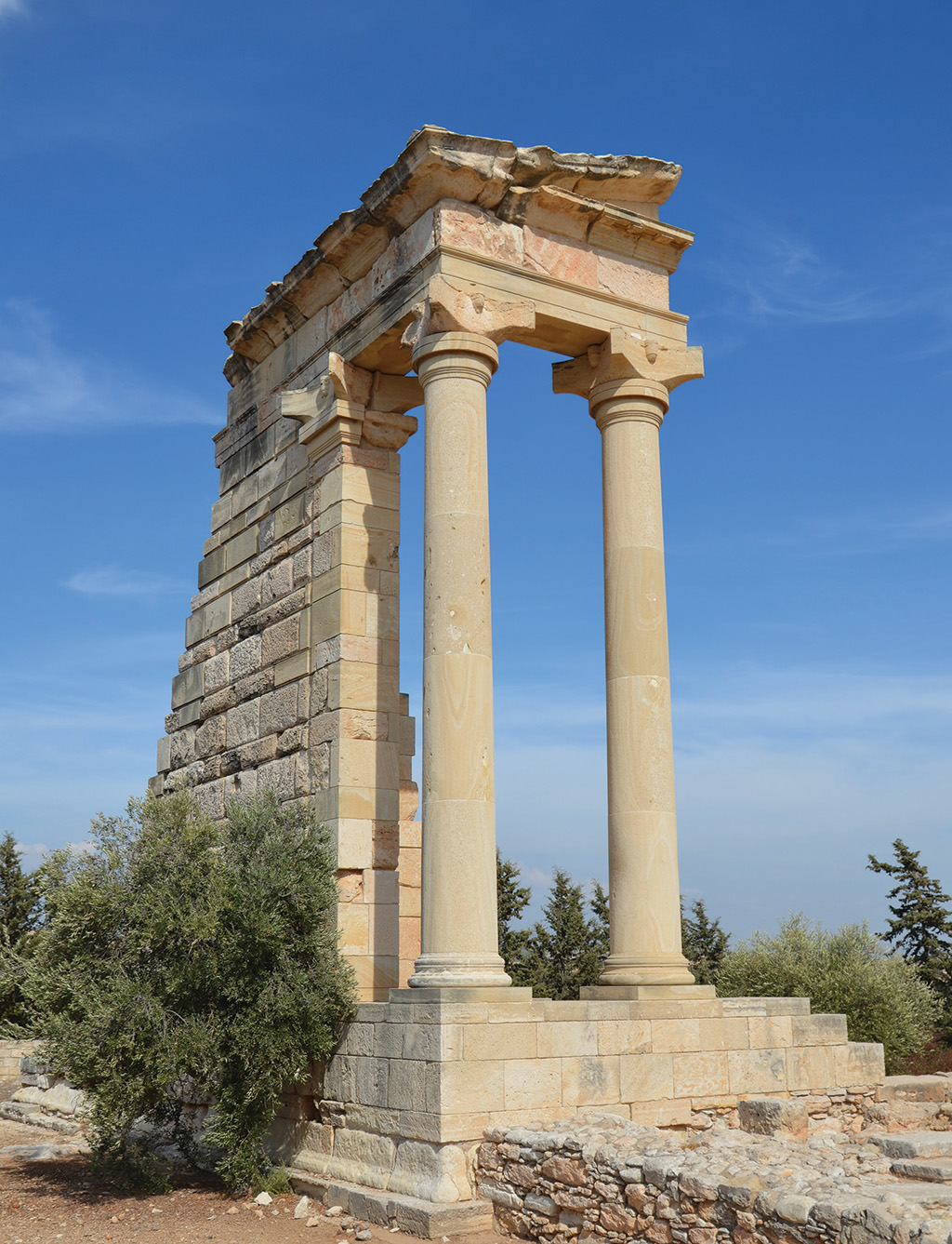 Temple at the Sanctuary of Apollo Hylates in Kourion, Cyprus.