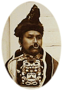 Man with nose ring, Alaska, late 19th century