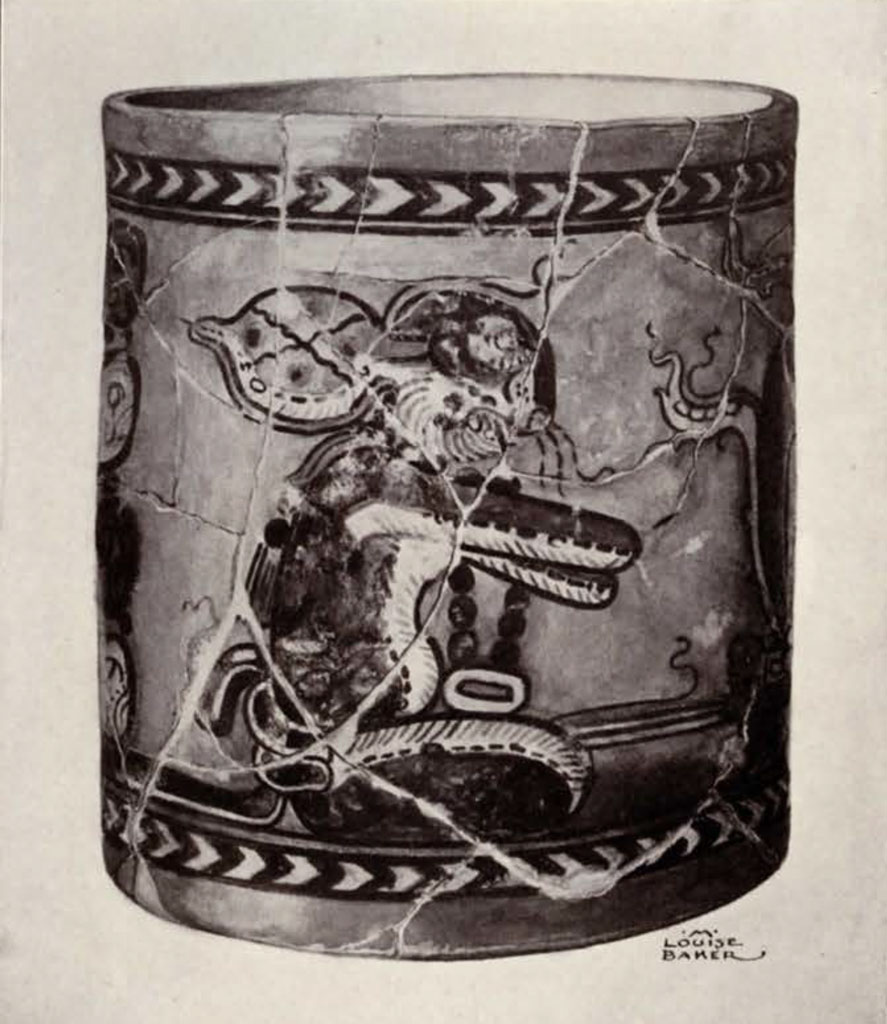 A cup depicting the rabbit god